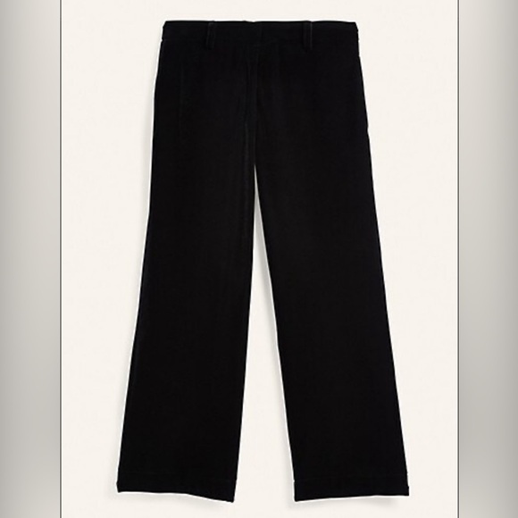 🏷️ NWT Hudson North Velour Ankle Pants in Black. Size 8 - Picture 3 of 8